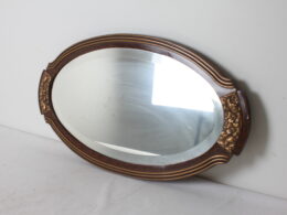 Ancien miroir mural ovale