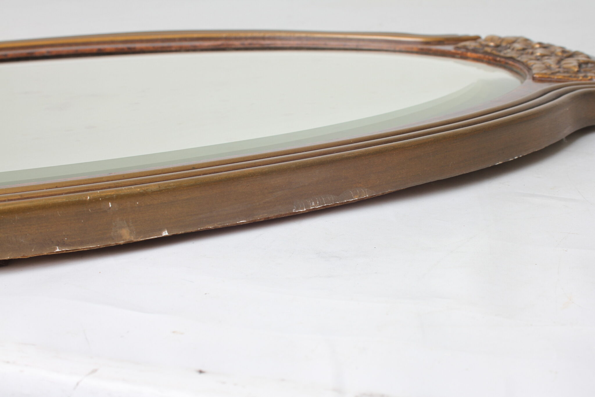 Ancien miroir mural ovale – Image 5