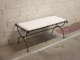 Banc en fer forgé