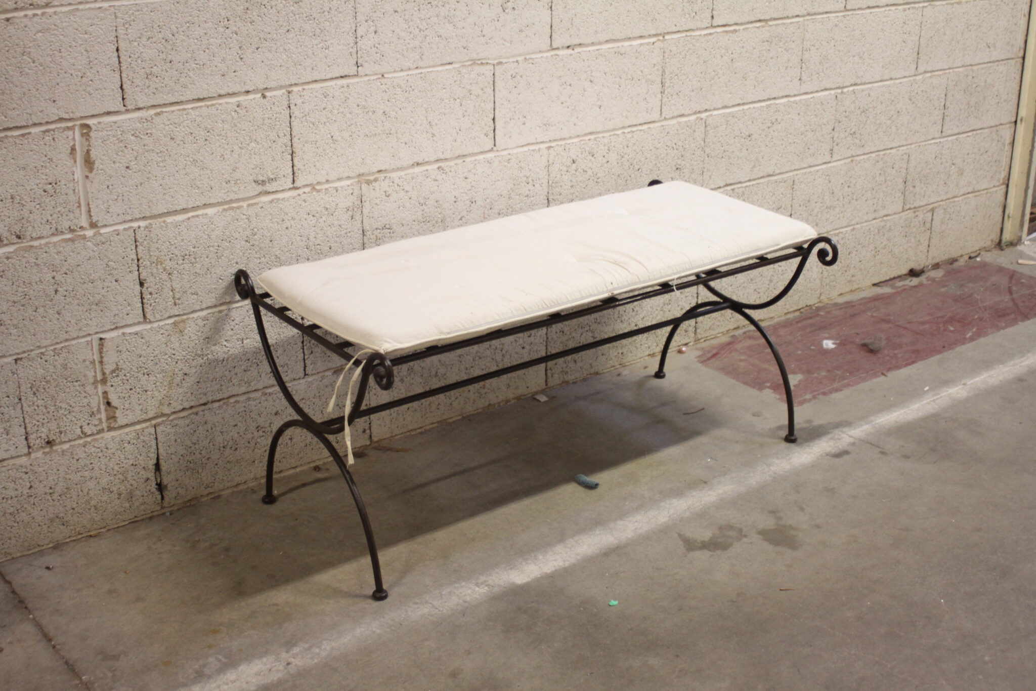Banc en fer forgé