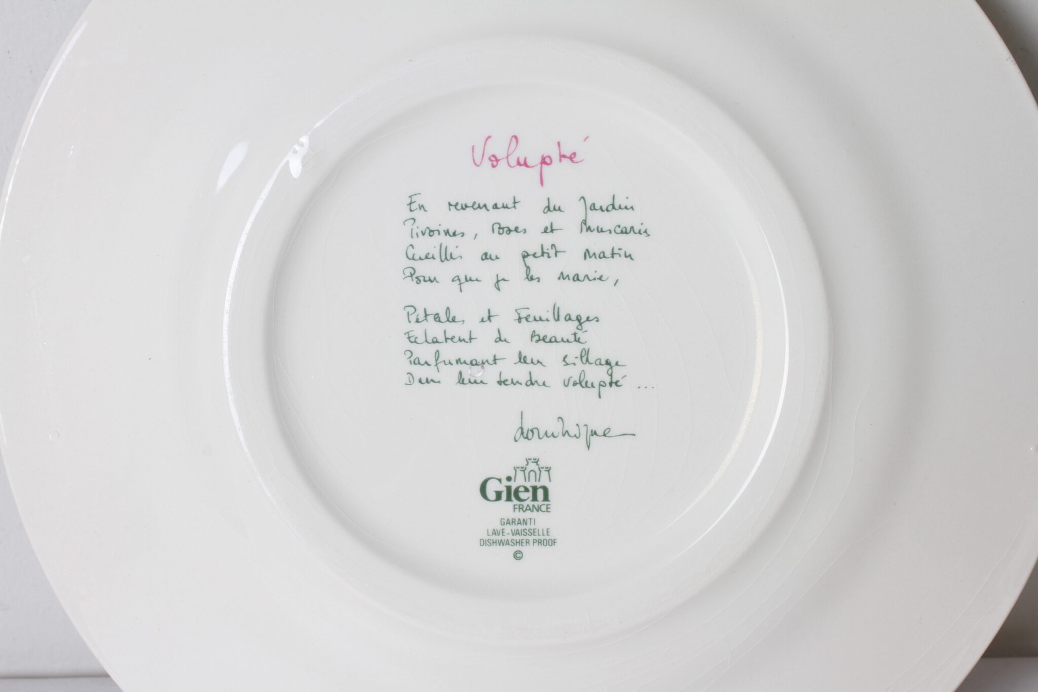 Assiettes Volupté en faïence de Gien – Image 5