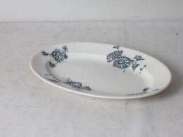 Plat ovale en faïence - Marguerite