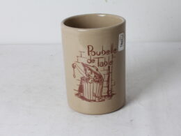 Poubelle de table en grès