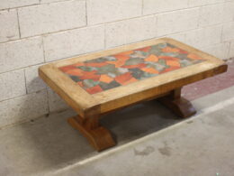 Table basse vintage signée Barrois