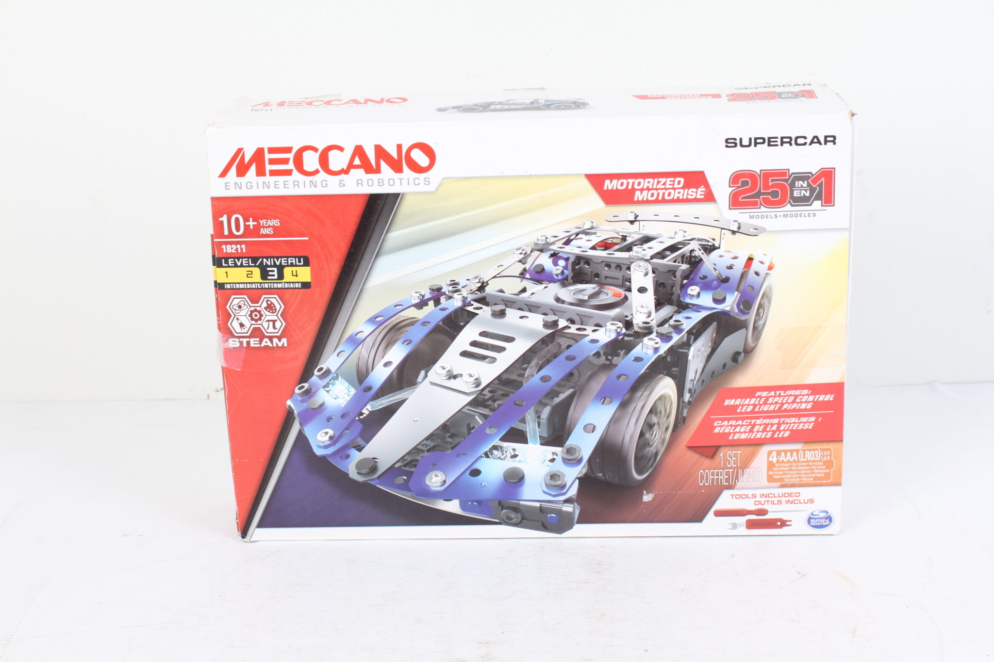 Meccano Supercar 25 voitures motorisées à construire