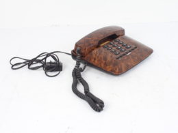 Téléphone vintage à touches - Imitation bois - Dialatron